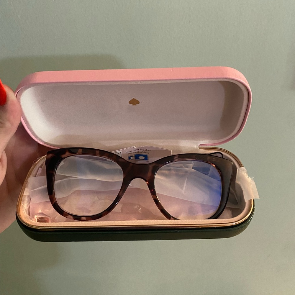 Kate Spade blue light 2.5 glasses.